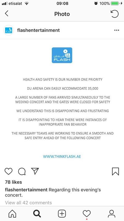 Flash released a statement on Instagram, which was later retracted. 