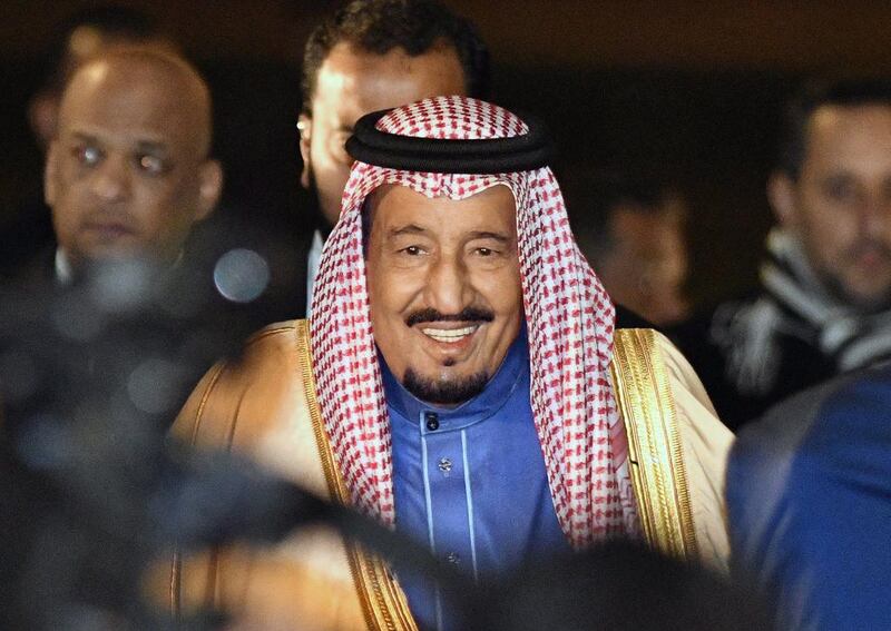 Saudi Arabia's King Salman, pictured here in Tokyo on March 12, 2017, has invited the UAE president to attend talks with US president Donald Trump in Saudi Arabia. EPA / Franck Robichon