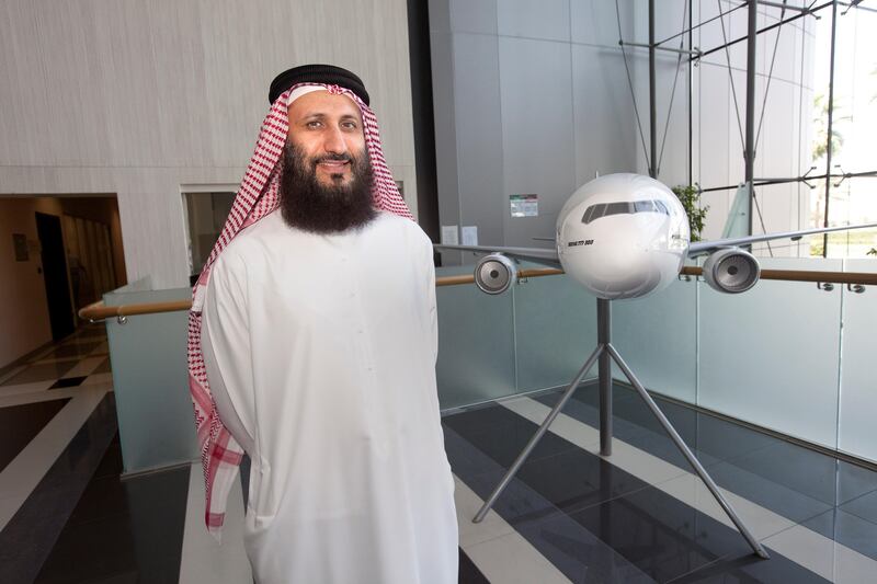 Dubai, United Arab Emirates, Mar 26, 2013 - Mahdi Mahmoud Mohammed Hassan pose for a portrait at Emirates airline engineering building. He was among the first grads from HCT in Dubai 25 years ago.( Jaime Puebla / The National Newspaper ) 