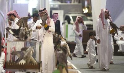 Saudi Falcons Club (SFC), the third edition of the King Abdul Aziz Falconry Festival is being held in Malham, north of Riyadh and will run until December 12. Mariam Nihal for The National