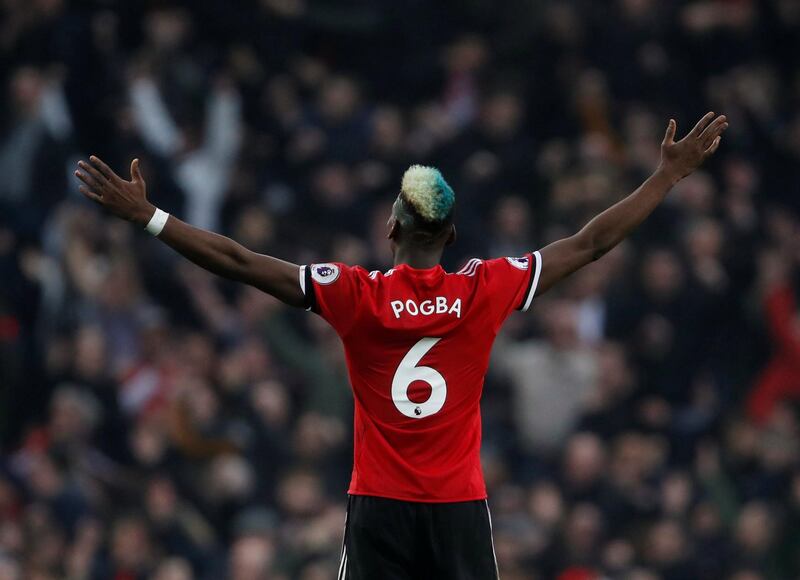 Centre midfield: Paul Pogba (Manchester United) – The catalyst for a remarkable comeback as he scored two goals in as many minutes to ruin Manchester City’s title party. Lee Smith / Reuters