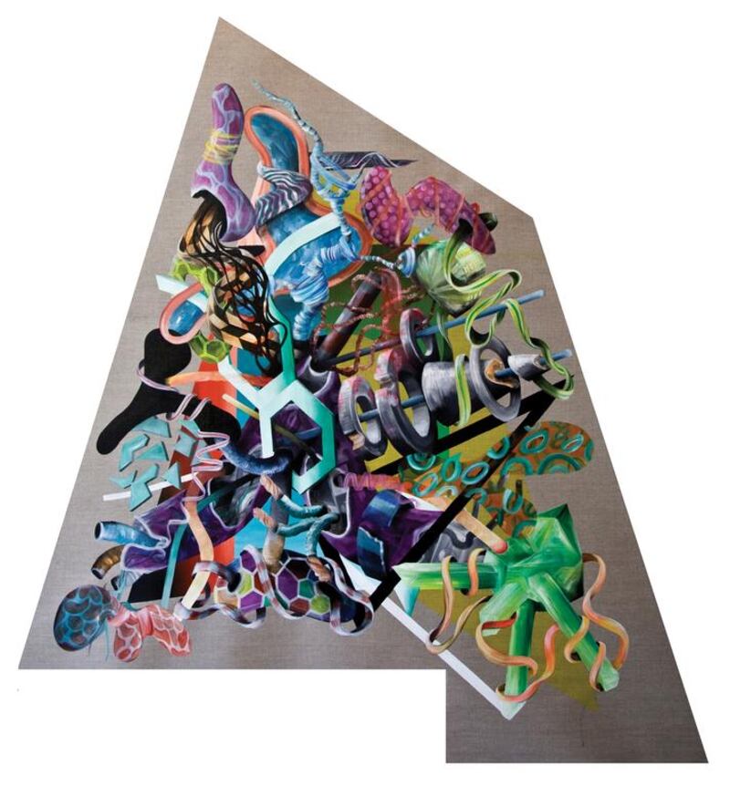 Athier: After Denudation 3, 160cm H x 156cm W, Acrylic on Linen