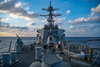 This US Navy photo released April 29, 2020 shows The Arleigh-Burke class guided-missile destroyer USS Barry (DDG 52) conducting underway operations on April 28, 2020 in the South China Sea.  Barry is forward-deployed to the US 7th Fleet area of operations in support of security and stability in the Indo-Pacific region. A US Navy  guided-missile destroyer sailed through waters near the Paracel islands in the South China Sea challenging China's claim to the area, the Navy said April 29, 2020. The USS Barry undertook the so-called "freedom of navigation operation" on Tuesday, a week after Beijing upped its claims to the region by designating an official administrative district for the islands.
 - RESTRICTED TO EDITORIAL USE - MANDATORY CREDIT "AFP PHOTO US NAVY/SAMUEL HARDGROVE/HANDOUT " - NO MARKETING - NO ADVERTISING CAMPAIGNS - DISTRIBUTED AS A SERVICE TO CLIENTS
 / AFP / US NAVY / Samuel HARDGROVE / RESTRICTED TO EDITORIAL USE - MANDATORY CREDIT "AFP PHOTO US NAVY/SAMUEL HARDGROVE/HANDOUT " - NO MARKETING - NO ADVERTISING CAMPAIGNS - DISTRIBUTED AS A SERVICE TO CLIENTS
