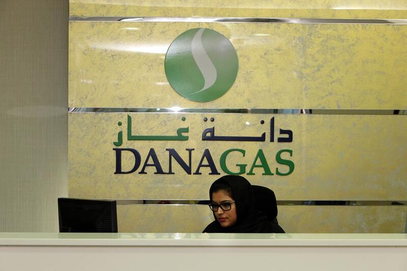 Dana Gas said it received a partial payment of its arrears from the Egyptian government. Jaime Puebla / The National