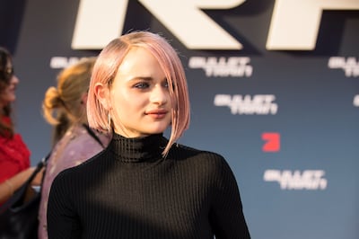 Joey King attends the 'Bullet Train' red carpet screening at Zoo Palast in Berlin, Germany, on Tuesday. Getty Images