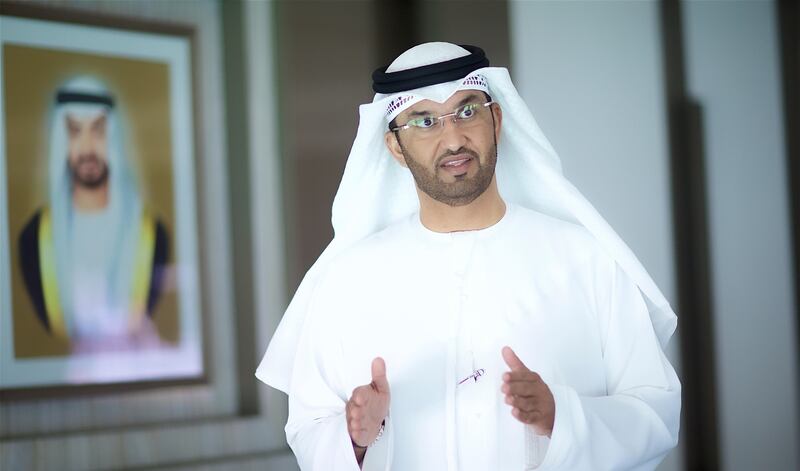 Sultan Al Jaber, Minister of State and Adnoc chairman. Courtesy Adnoc