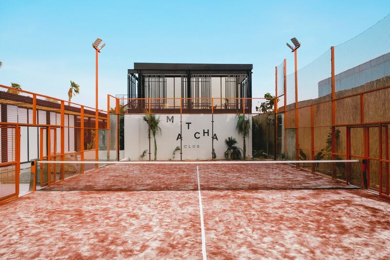 Matcha Club in Al Quoz, Dubai, is a boutique padel tennis club with a wellness studio and restaurant within. All photos: Matcha Club