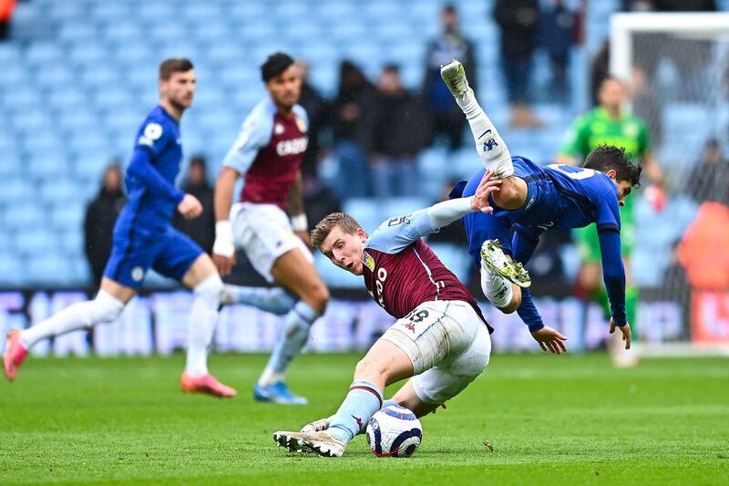 Matt Targett, 8 – A relatively quiet start from the Villa left-back who was pinned inside his own half as Chelsea started on the front foot. His attacking contributions were limited and his free-kick from wide on the left was seen off by Thiago Silva, but he kept his side in front with an outstanding headed clearance with Mount lurking. Getty Images