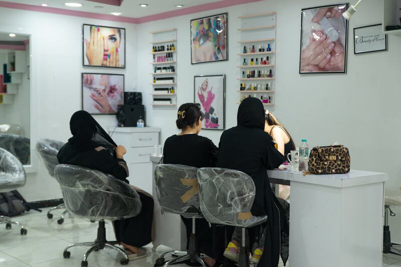 KABUL, AFGHANISTAN - JULY 08: A general view of a beauty salon on July 8, 2023 in Kabul, Afghanistan. This week, a Taliban spokesman said the group, which regained control of Afghanistan in 2021, was ordering the closure of beauty salons because they offered services forbidden by Islam. (Photo by Nava Jamshidi / Getty Images)