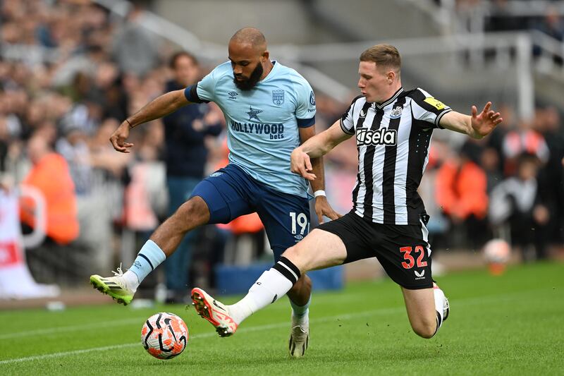 Bryan Mbeumo 5: Fine start to season with four goals but not a sniff of goal here and got little joy out of Newcastle’s centre-backs. Harsh penalty for handball given against him was rightly reversed after VAR check. Getty
