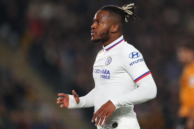 HULL, ENGLAND - JANUARY 25: Michy Batshuayi of Chelsea looks on during the FA Cup Fourth Round match between Hull City and Chelsea at KCOM Stadium on January 25, 2020 in Hull, England. (Photo by Ashley Allen/Getty Images)