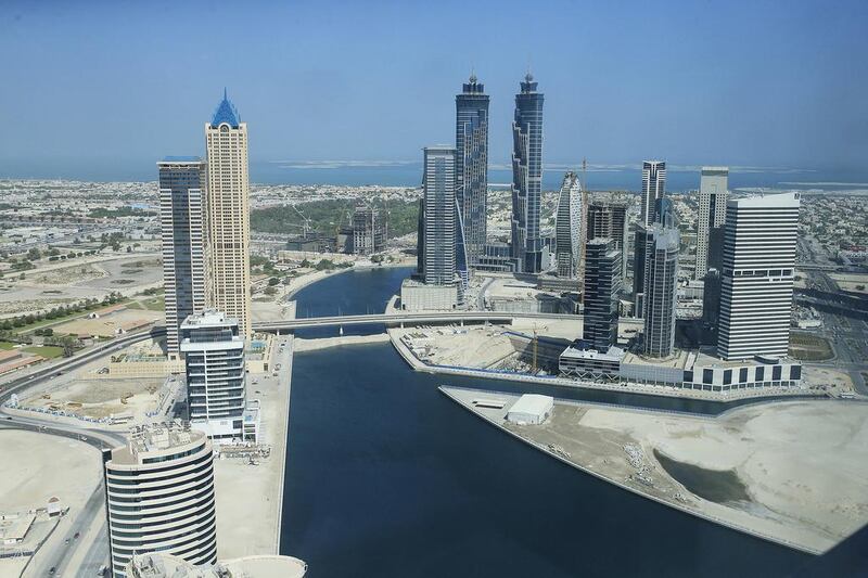 Dubai’s property market was buffeted last year by falling oil prices. Pictured, Business Bay. Sarah Dea / The National