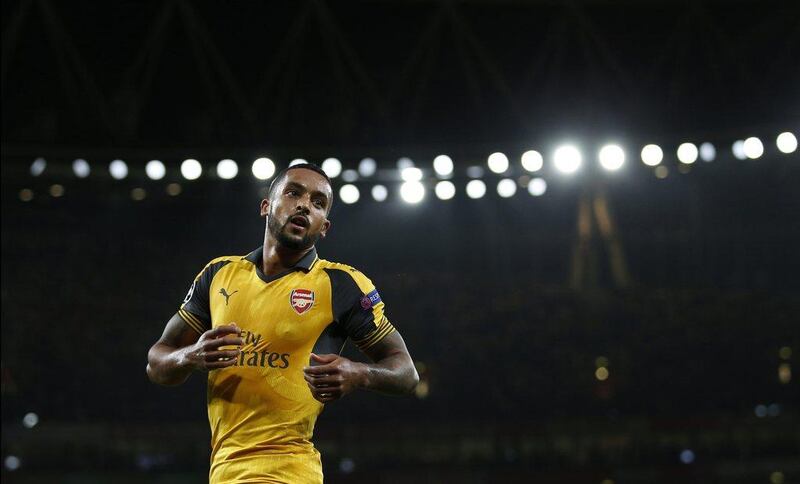 Arsenal’s Theo Walcott shown in action against Basel on Wednesday night. Andrew Couldridge / Reuters