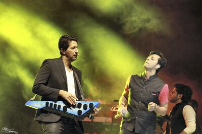 Salim and Sulaiman – two of India’s most famous music composers, will perform at Emirates Palace on Friday as part of Namaste Abu Dhabi. Courtesy Oberoi Middle East Events.