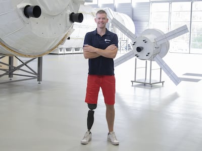 Briton John McFall during training at the European Astronaut Centre in Cologne, Germany. ESA