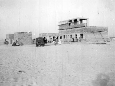 Tim Hillyard's house, where the Christmas celebration took place in 1955, under construction. Photo: Tim Hillyard