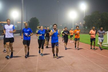 Runners take part in the first session. Courtesy Abu Dhabi Sports Council