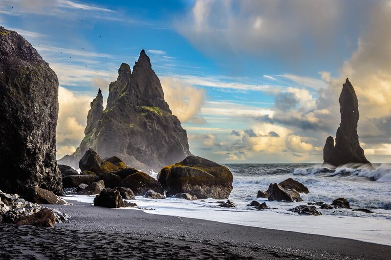 8. Dramatic, rugged and famed for its black sand, Reynisjafara Beach in Iceland ranks at number 8. Getty Images