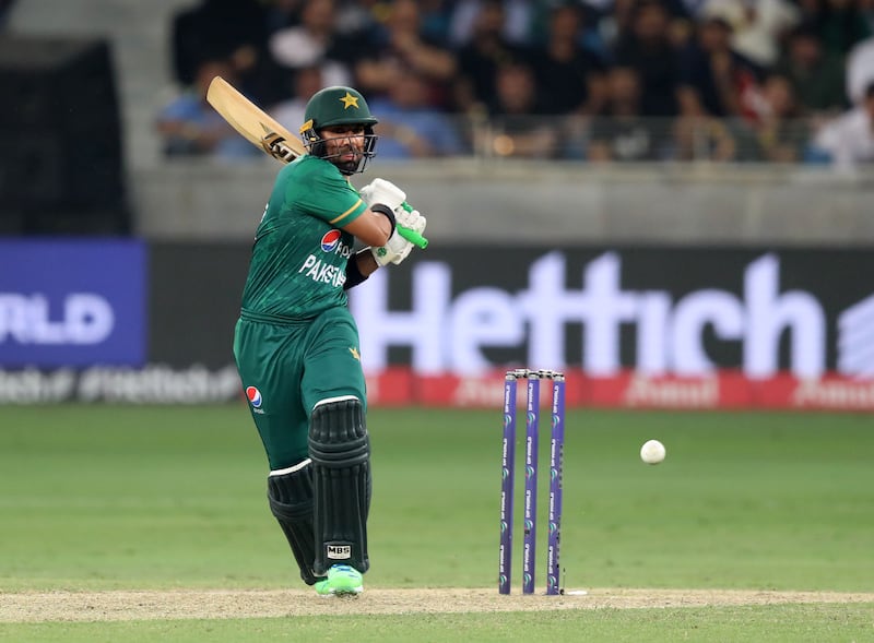 Pakistan's Iftikhar Ahmed during his knock of 32.