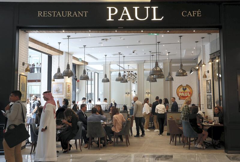 ABU DHABI ,  UNITED ARAB EMIRATES , SEPTEMBER 4 – 2019 :- Paul Cafe at the new expansion of The Galleria on Al Maryah Island in Abu Dhabi. ( Pawan Singh / The National ) For Lifestyle
