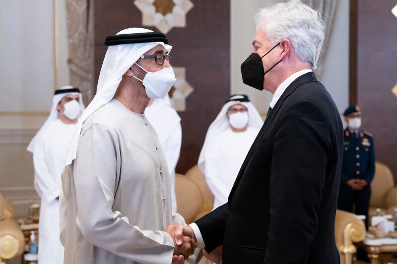 CIA Director William Burns offers condolences to the President, Sheikh Mohamed.
