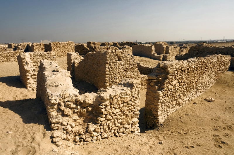 Barbar Temple ruins. Qala'at al-Bahrain, Jidd Hafs, Bahrain, Middle East. Getty Images