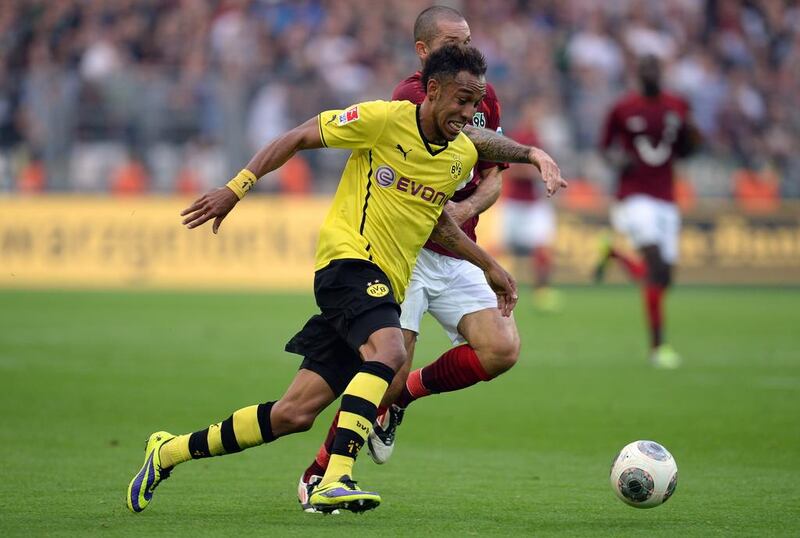 Pierre-Emerick Aubameyang has made 67 Bundesliga appearances for Borussia Dortmund in the last two seasons. Patrik Stollarz / AFP