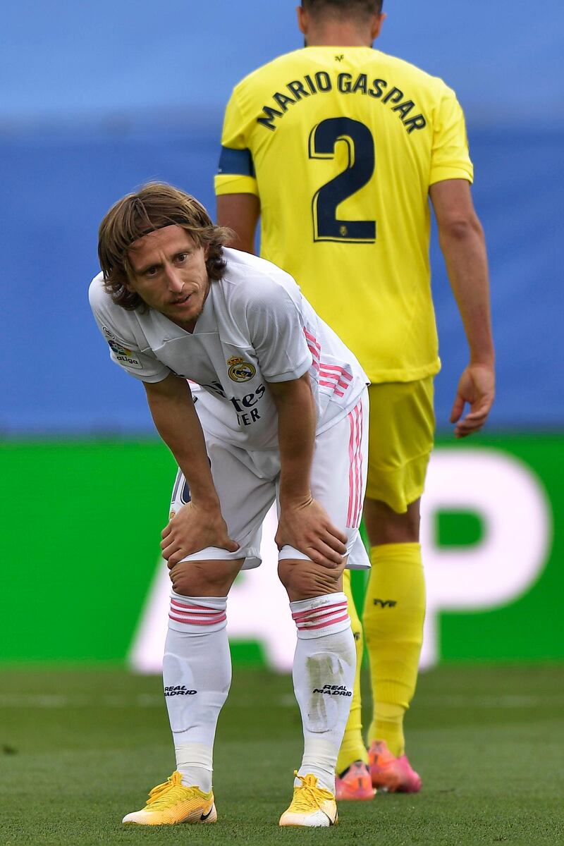Real Madrid's Luka Modric during the game.