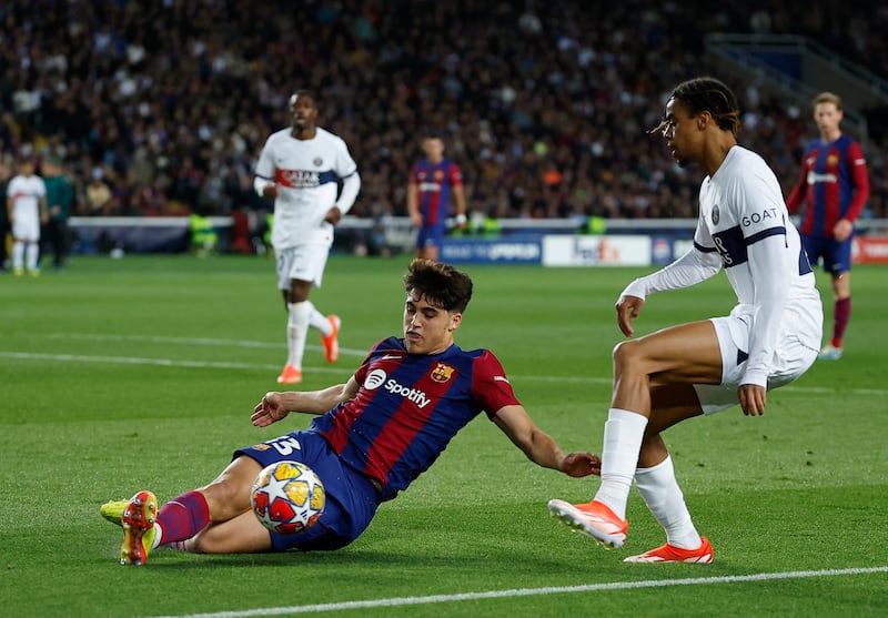 Spanish 17-year-old kept his head in defence up against top-drawer attackers in Mbappe and Dembele as more experienced operators around him lost their heads. Reuters