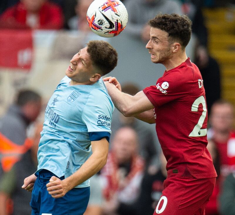 Vitaly Janelt - 5. Brought a Liverpool counterattack to a halt with a brilliant tackle in the 81st minute. Failed to offer much of a threat going forward. EPA