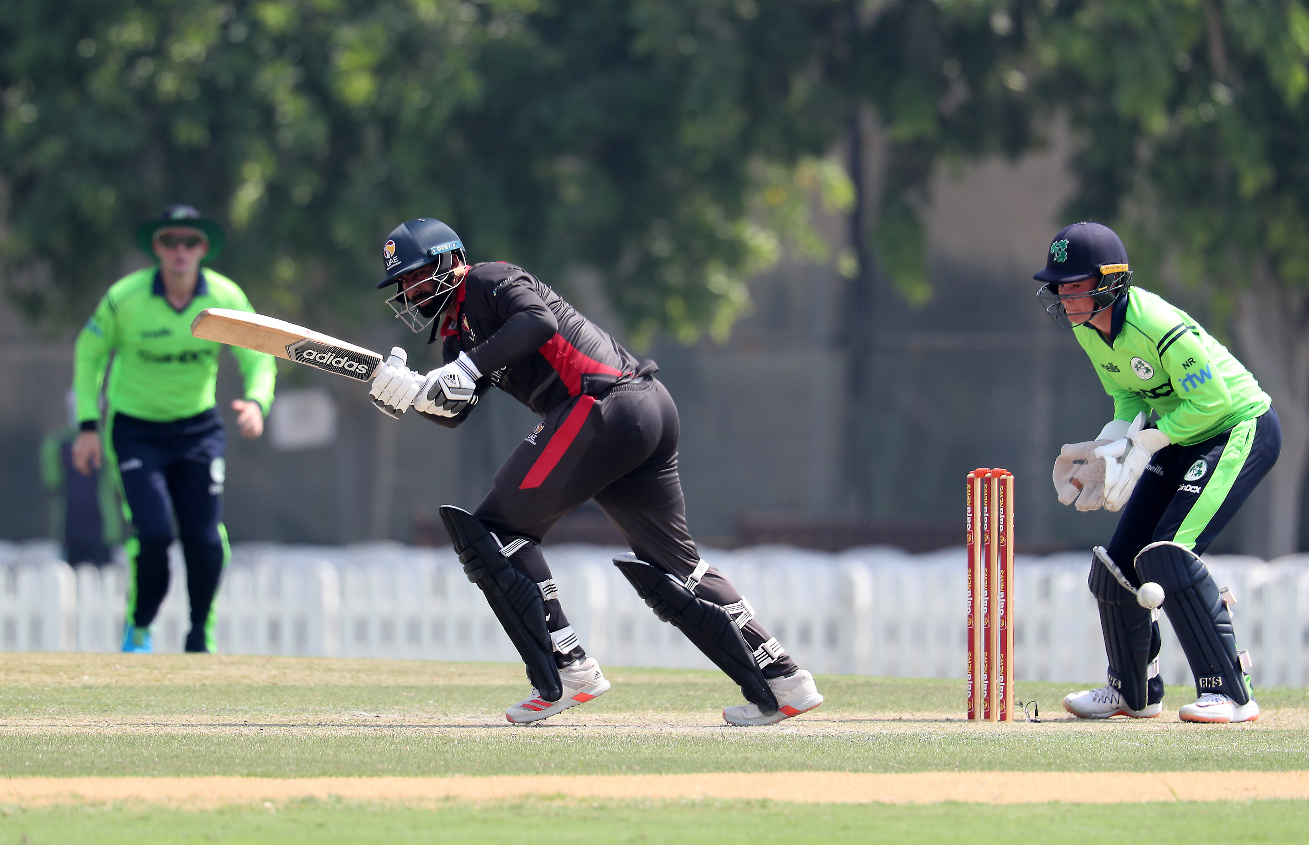 Mohammad Waseem in action against Ireland.