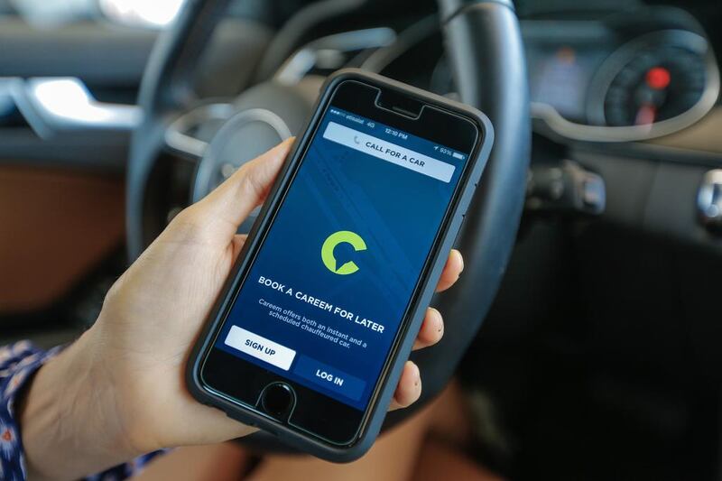 Careem’s services include the Careem Limo (Lexus cars) and Careem MiniVan (Toyota Previas), with a minimum fare of Dh40. Victor Besa for The National