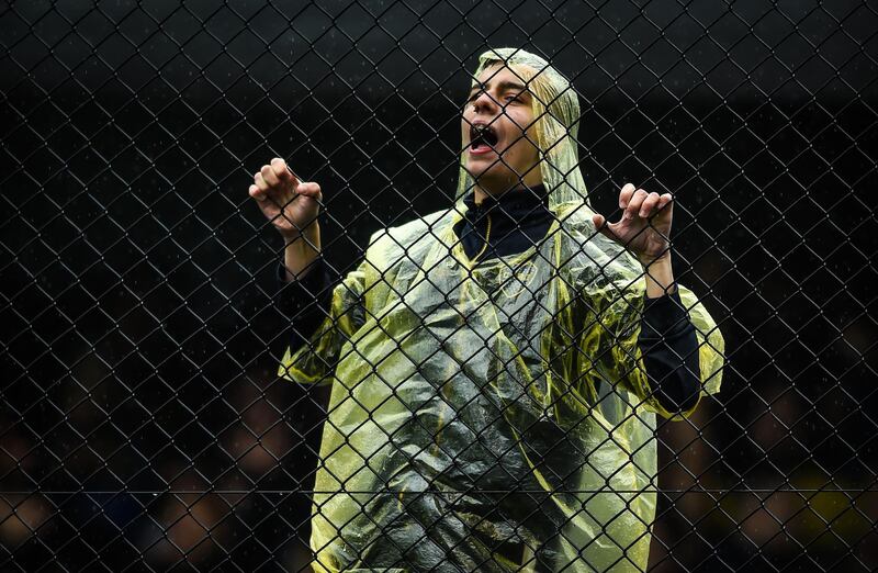 A fan of Boca Juniors cheers for his team. Getty Images