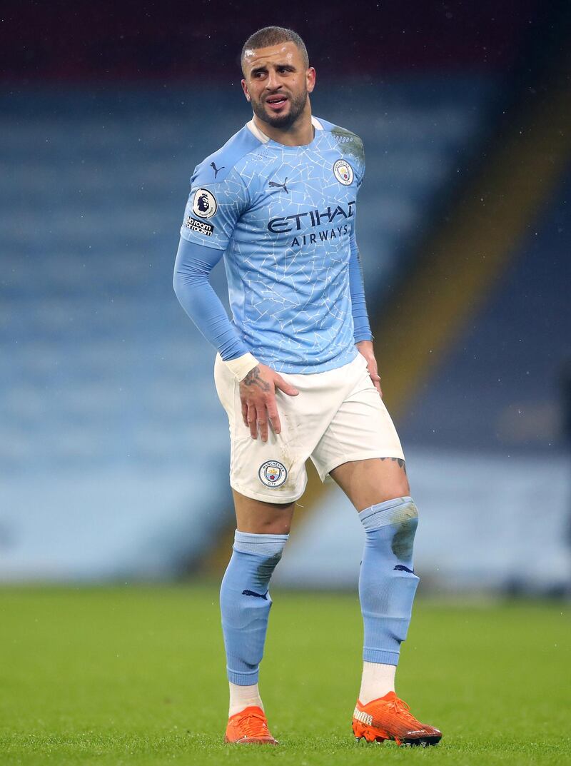 Kyle Walker 5 – A yellow card and then an early departure for Walker, who was substituted with a thigh injury after 28 minutes. Not a good night. PA