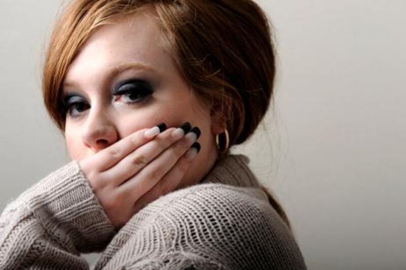 British singer-songwriter Adele poses for a portrait in West Hollywood, Calif., Monday, Feb. 2, 2009. (AP Photo/Chris Pizzello)