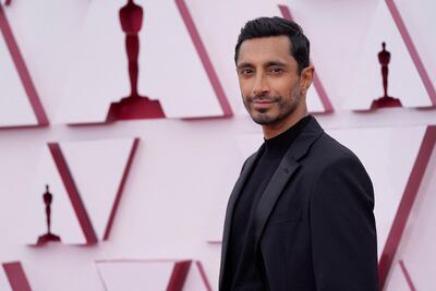 Riz Ahmed, nominated for an Academy Award for Actor in a Leading Role for his performance in "Sound of Metal" arrives at the Oscars on April 25, 2021, at Union Station in Los Angeles.  - 
 / AFP / POOL / Chris Pizzello
