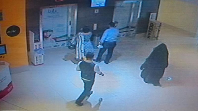 CCTV footage from Waitrose on Reem Island released showing the stabbing suspect. Courtesy Security Media