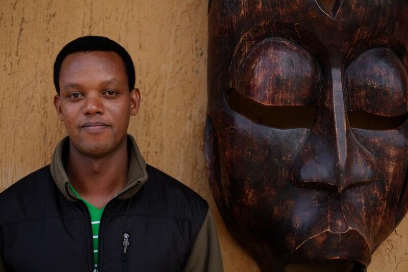 Edwin Sabuhoro, a 39-year-old Rwandan lawyer and conservationist. In 2003 he was heading up tourism operations in the Volcanoes National Park, with a staff of 200 rangers, and a battalion of battle-hardened soldiers from the Rwandan Defence Forces deployed to protect the gorillas. Despite that firepower poaching continued, so did illegal logging, bamboo harvesting and cattle grazing. In 2005 he established an eco tourism programme, giving locals who had been hunting an alternative way of earning a living. Courtesy Phil Sands for The National