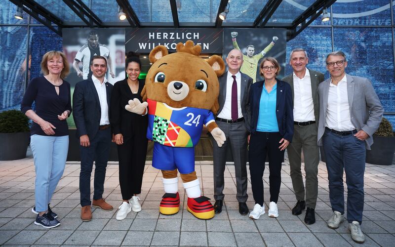The Euro 2024 mascot during the friendly between Germany and Colombia in Gelsenkirchen. Getty