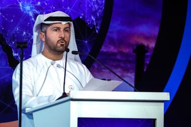 Enec chief executive Mohamed Al Hammadi did not specify a date for the startup of the first reactor.  Victor Besa / The National Section