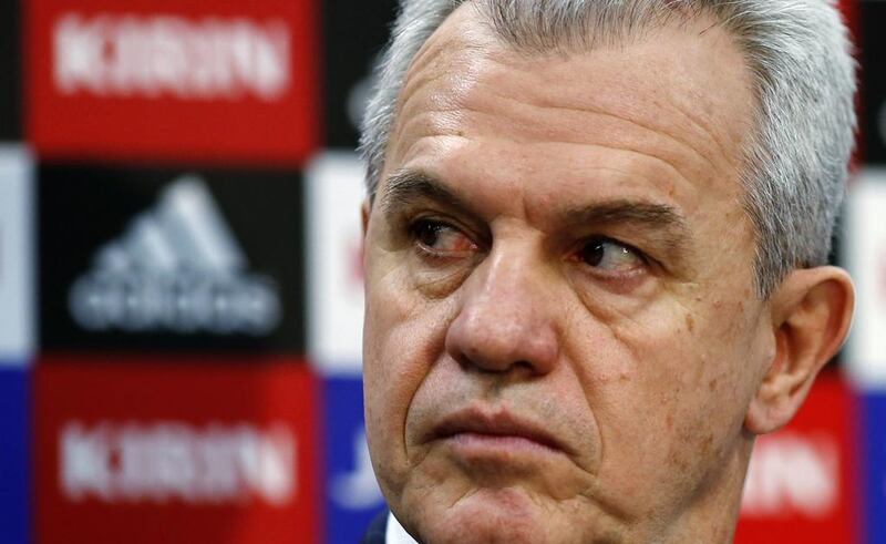 Japan's head coach Javier Aguirre will not have to keep looking over his shoulder for a hook. He will coach the Blue Samurai through their Asian Cup title defence. Thomas Peter / Reuters 