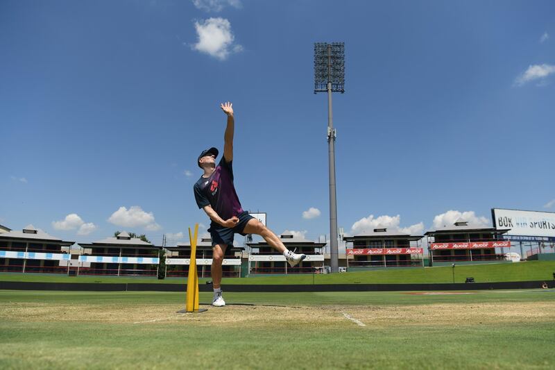 England all-rounder Joe Denly during a nets session in Pretoria on Wednesday, December 25, ahead of the first Test against South Africa. Getty