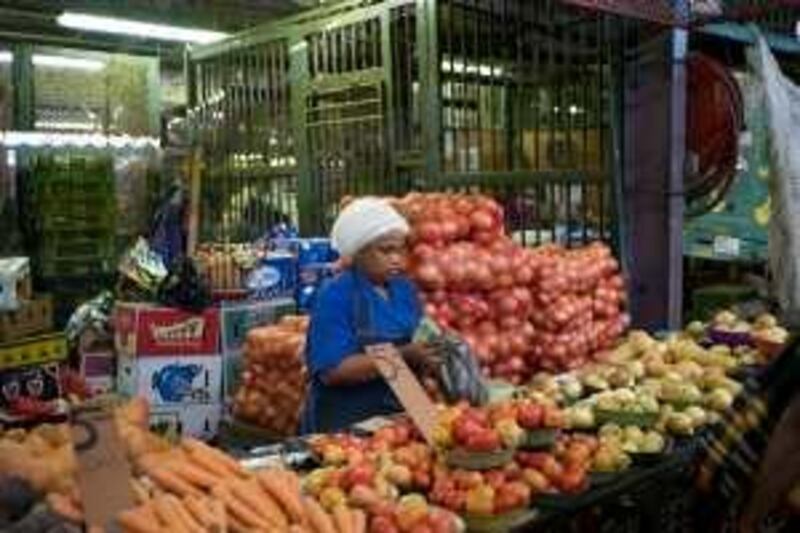 Rose Dlamini, 41, works at Durban's Early Morning Market, which the municipal government is closing to make way for a commercial development.