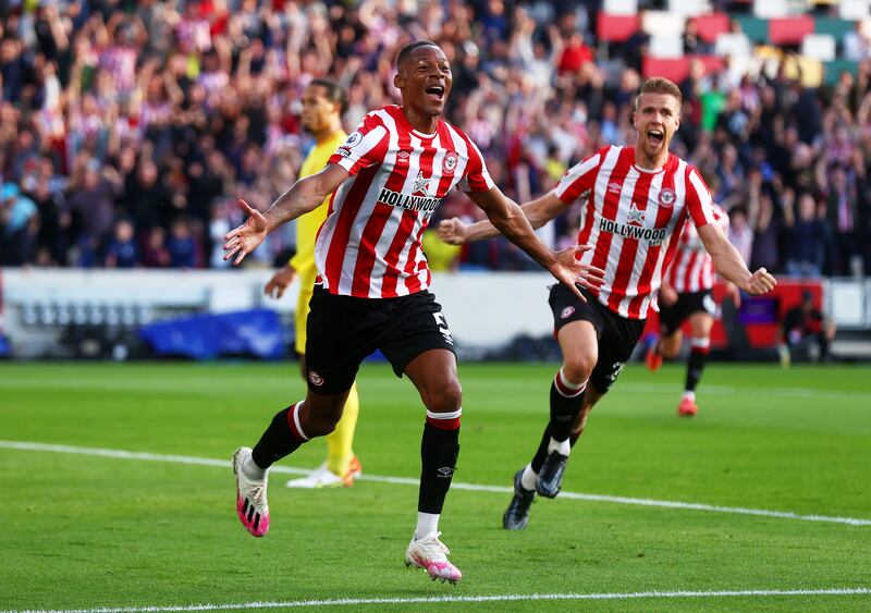 Left-back: Ethan Pinnock (Brentford) – Scored the well-worked opener and made a host of clearances against Liverpool as his fine start to Premier League life continued. Getty Images