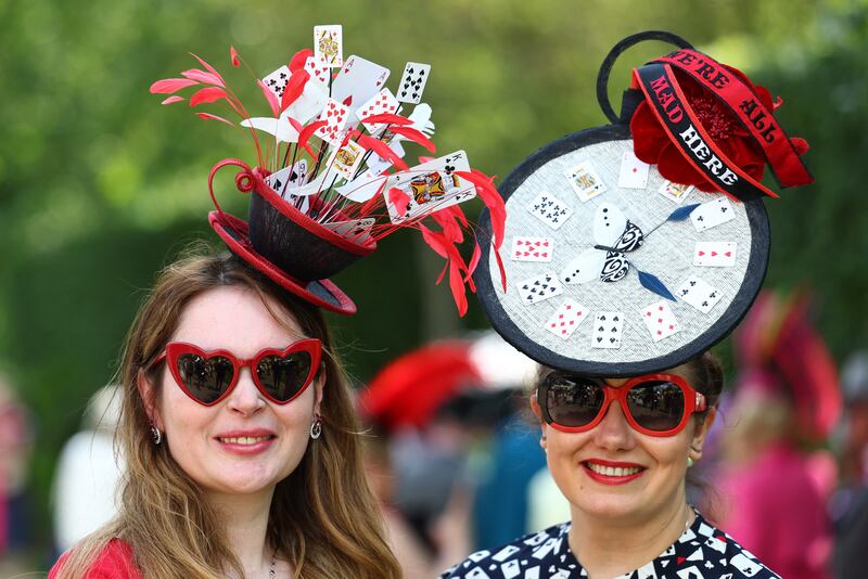 Women vie to have the most creative hat at Royal Ascot. Reuters