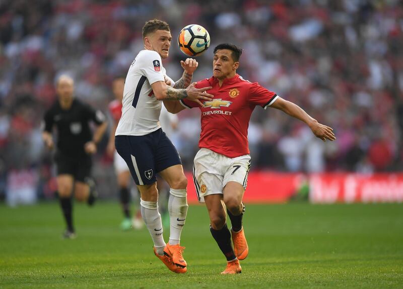 Left midfield: Alexis Sanchez (Manchester United) – Showed why he is a Wembley specialist with an equaliser against Spurs and a part in Ander Herrera’s winning goal. Shaun Botterill / Getty Images