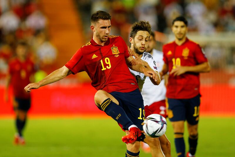 Spain's Aymeric Laporte could have been playing for France in Sunday's Nations League final. Reuters