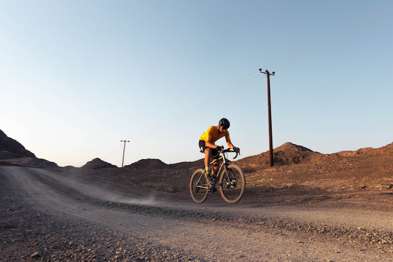 Gravel cyclists often practise the sport on makeshift tracks in Ras Al Khaimah. Photo: Edge Cycling