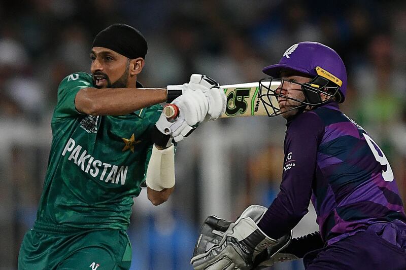 Pakistan's Shoaib Malik (smashed a quick fifty in Sharjah. AFP