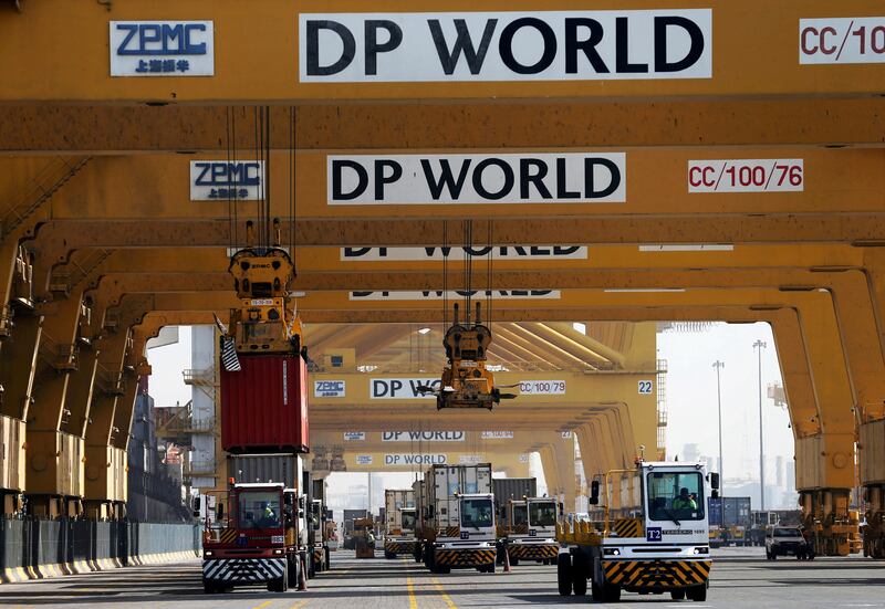 The GCC region has the strategic advantage of being a bridge between Europe and Asia with air links and seaports, such as Jebel Ali Port in Dubai, above,  that are continually improving their offerings. Reuters